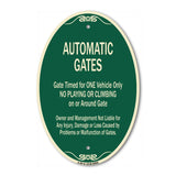 Automatic Gates, Gate Timed For One Vehicle Only