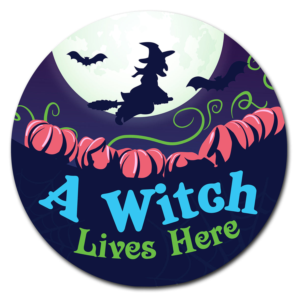 A Witch Lives Here Circle