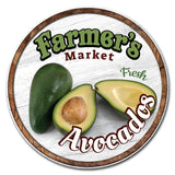 Farmer's Market Avocados Circle