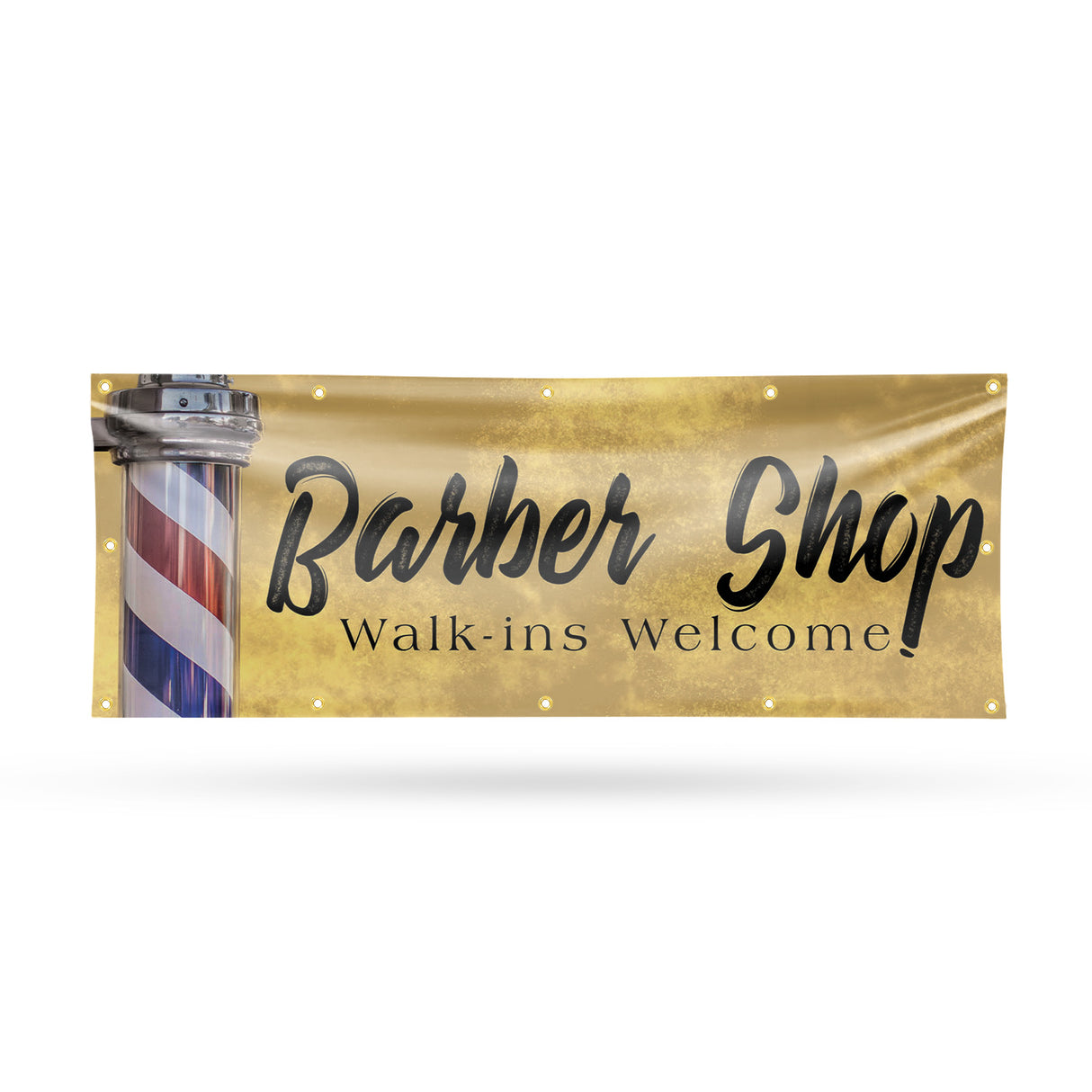 Barber Shop Walk Ins Welcome Banner