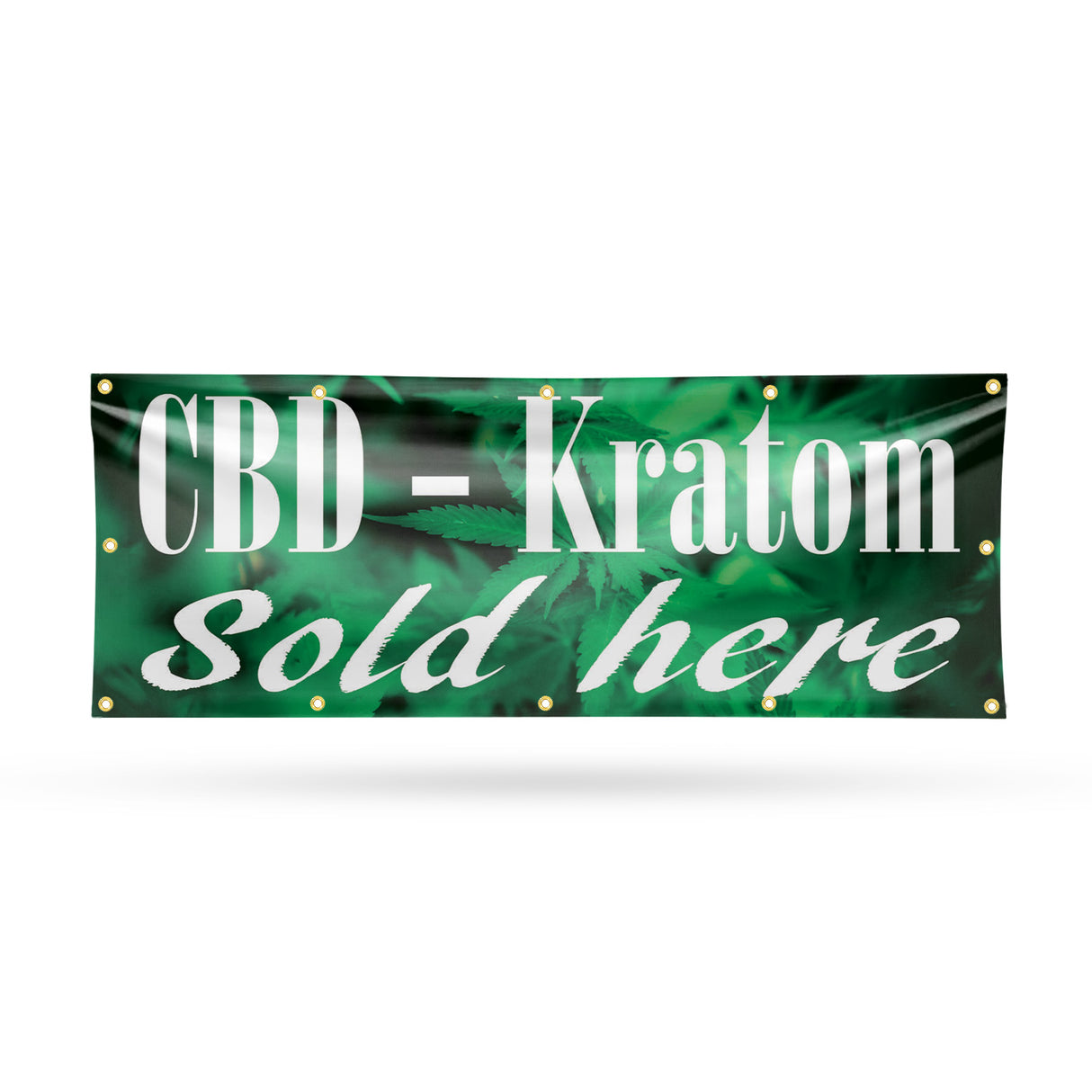 CBD and Kratom Sold Here Banner