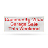 Community Wide Garage Sale this Weekend Banner