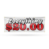 Everything 20 Dollars Banner