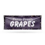 Farm Fresh Grapes Banner