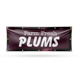 Farm Fresh Plums Banner
