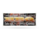 Fresh Cooked BBQ Take Out Catering Banner