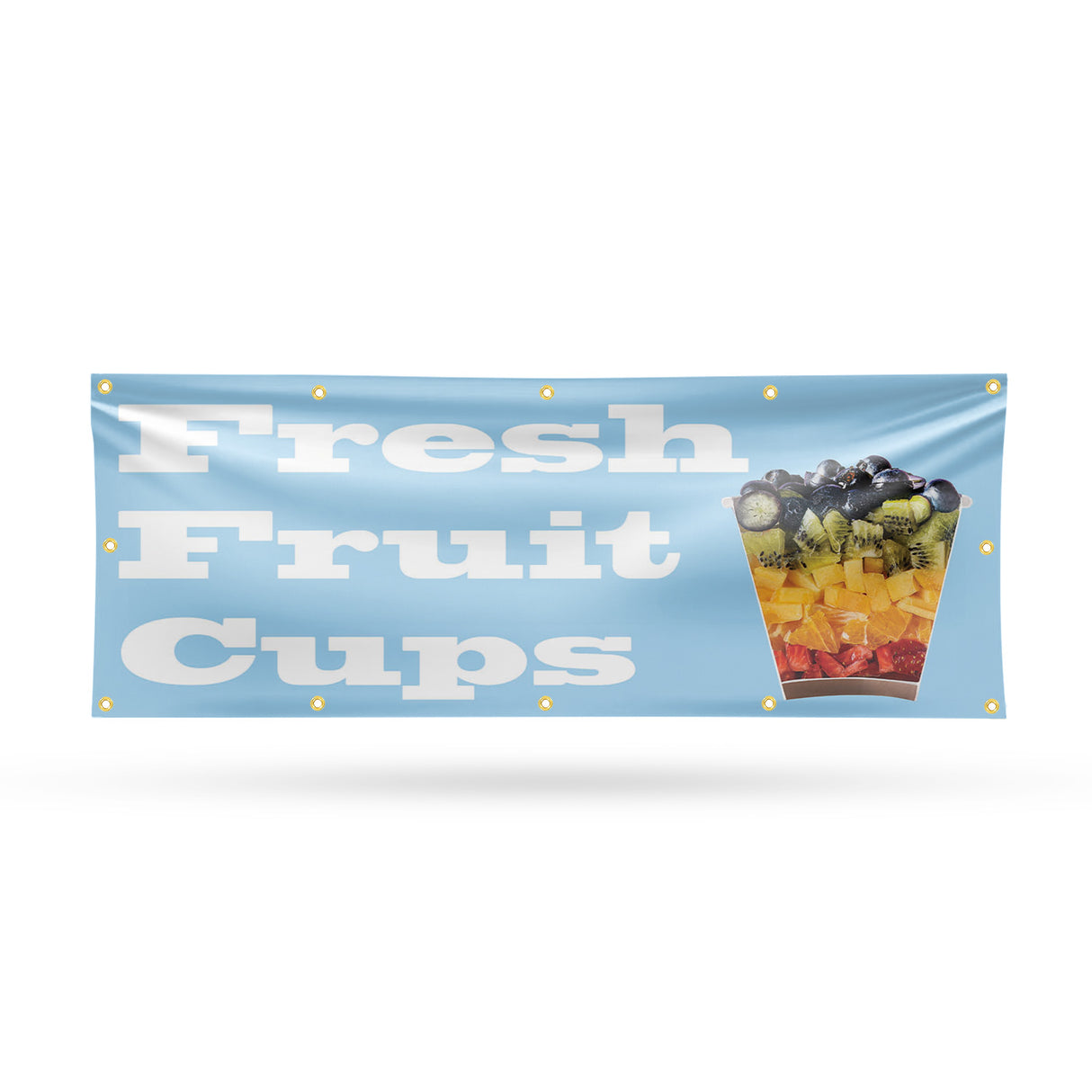 Fresh Fruit Cups Banner