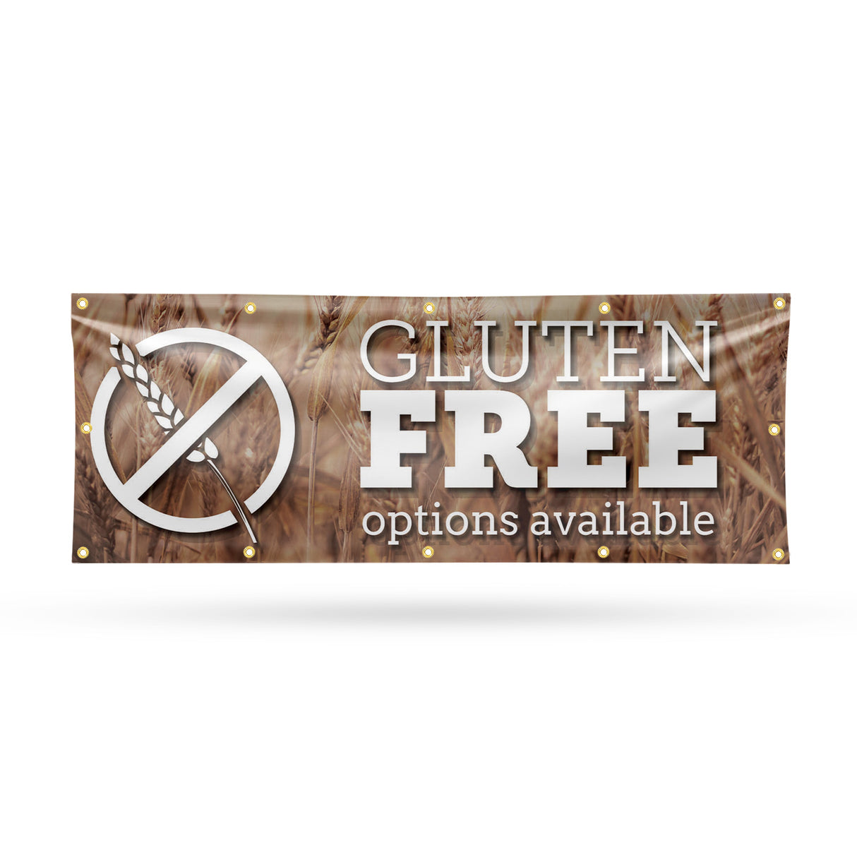 Gluten Free Options Available Banner