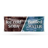 Ice Cold Soda & Bottled Banner