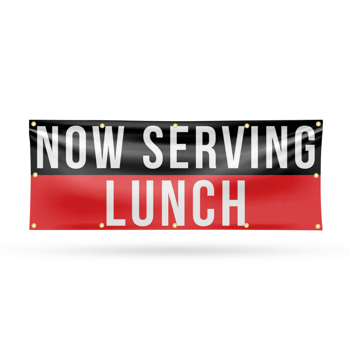 Now Serving Lunch Banner