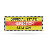 Official State Inspection Station Banner