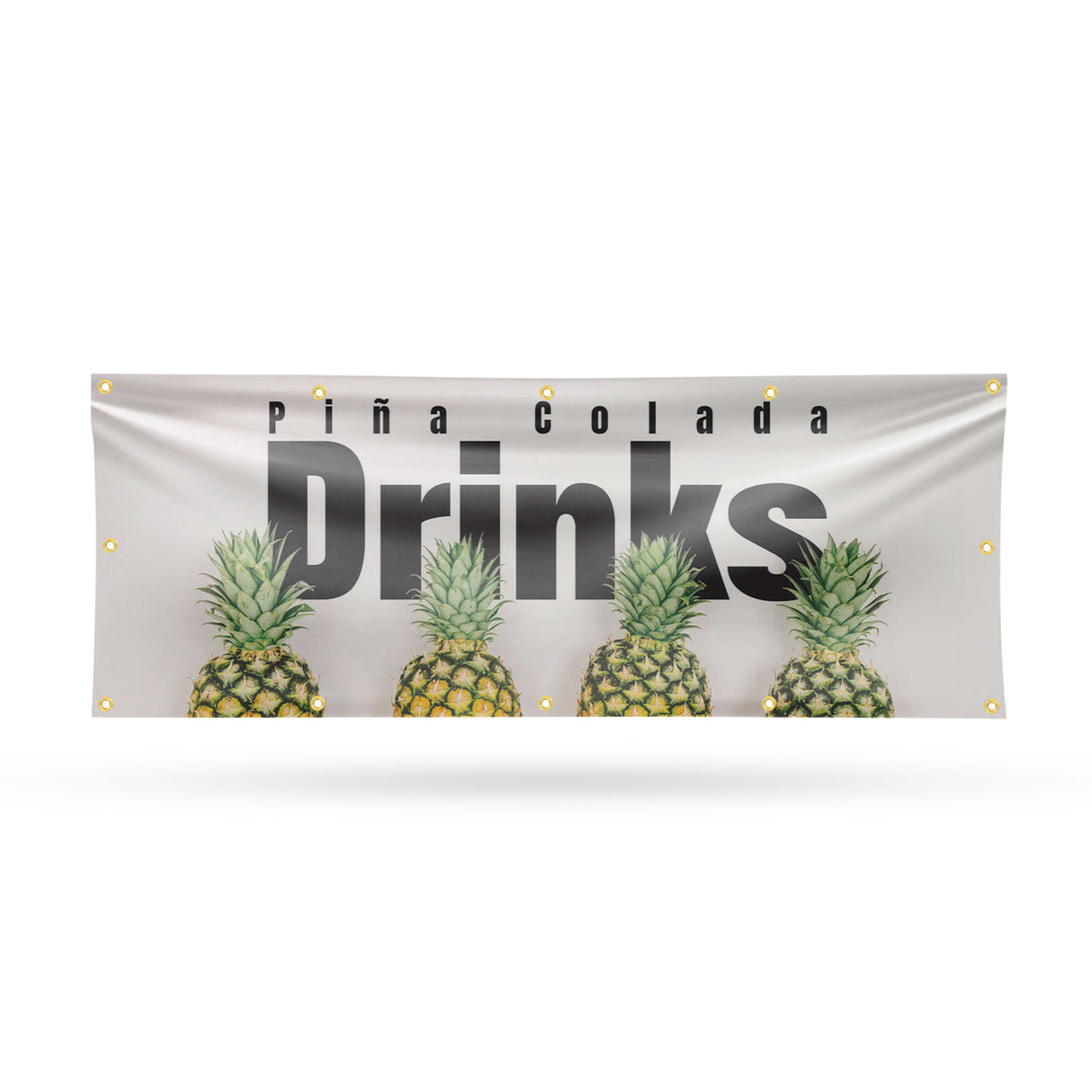 Pina Colada Drinks Banner