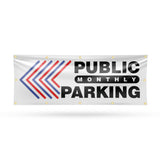 Public Monthly Parking Left Banner