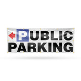 Public Parking Left Banner