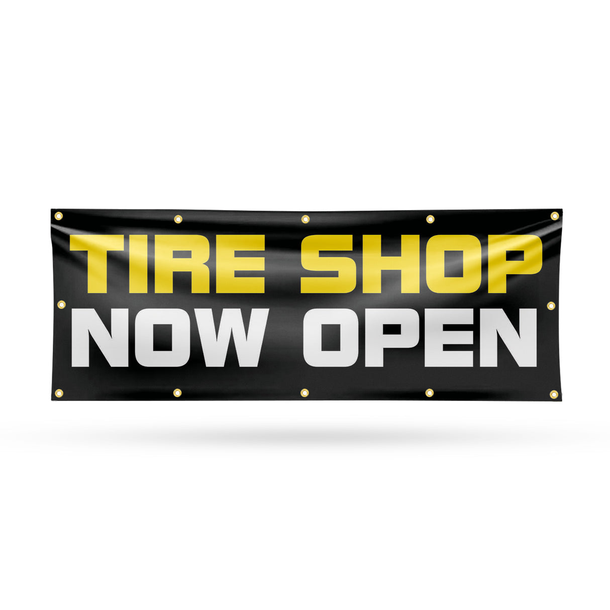 Tire Shop Now Open Banner