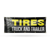 Tires Truck and Trailer Banner