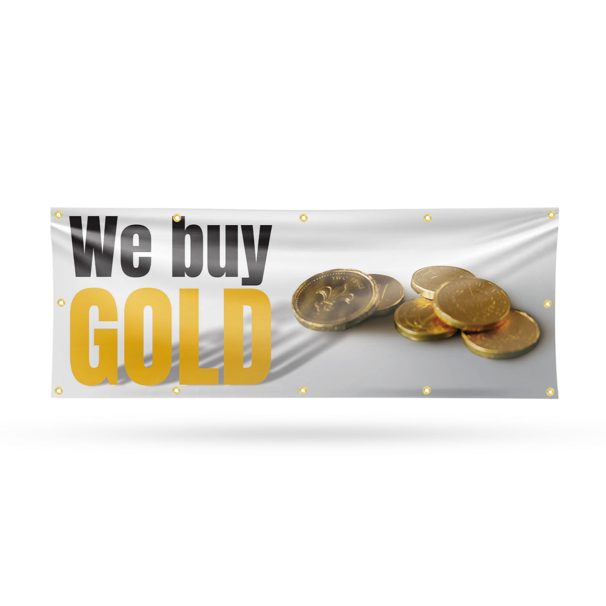 We Buy Gold Banner