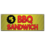 $5 BBQ Sandwich Banner