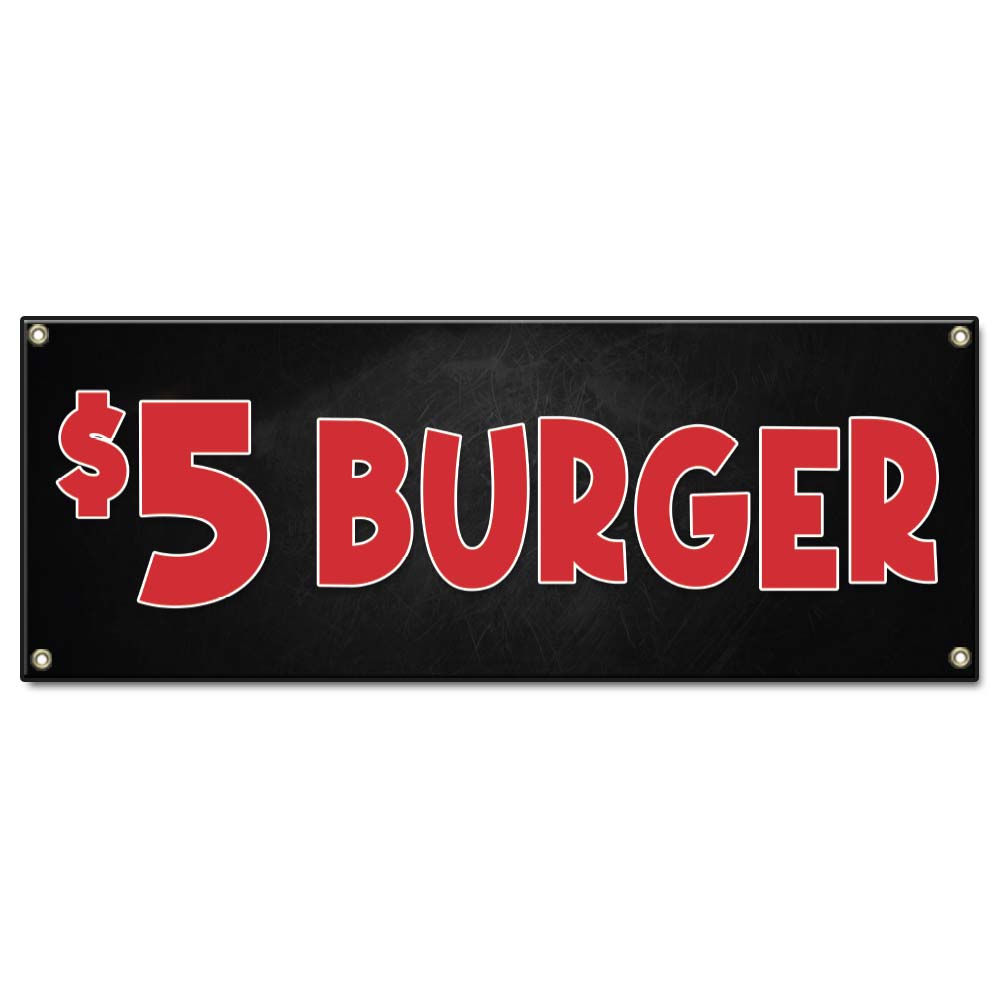$5 Burger Banner