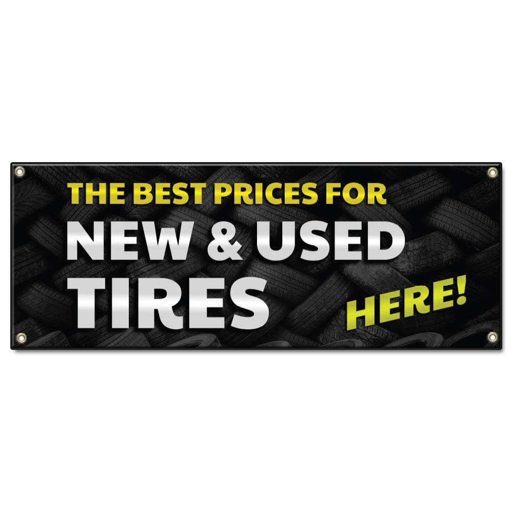 Best Prices New & Used Tires Banner