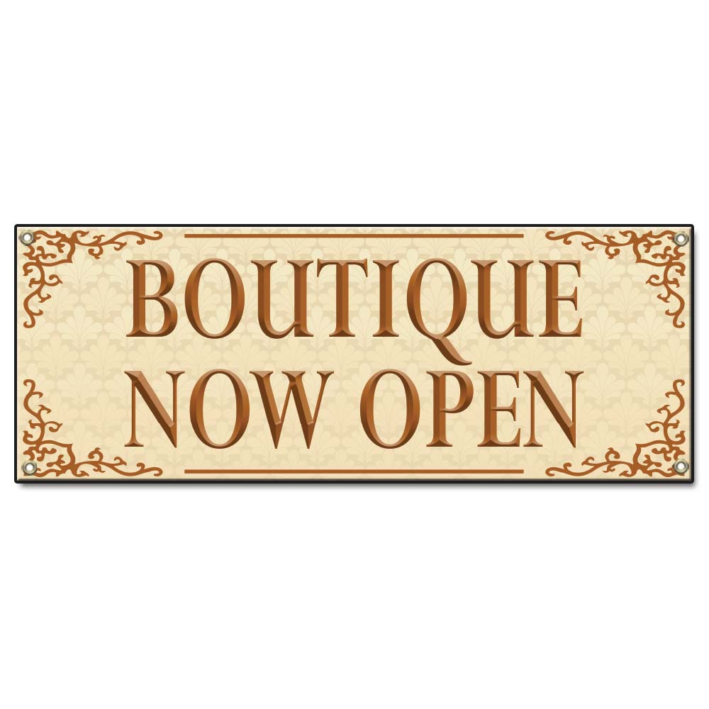 Boutique Now Open Banner
