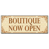 Boutique Now Open Banner