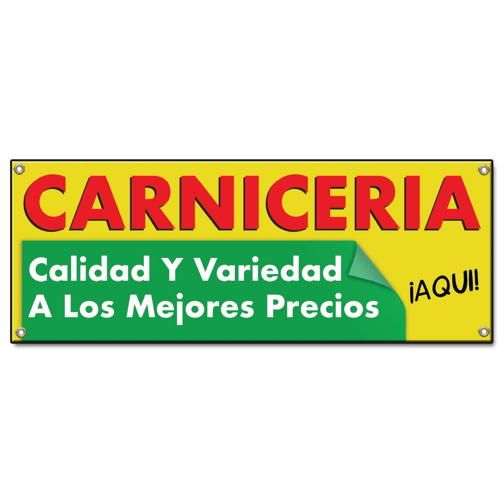 Carniceria Calidad y Variedad A Los Mejores Precios Â¡Aqui! Banner