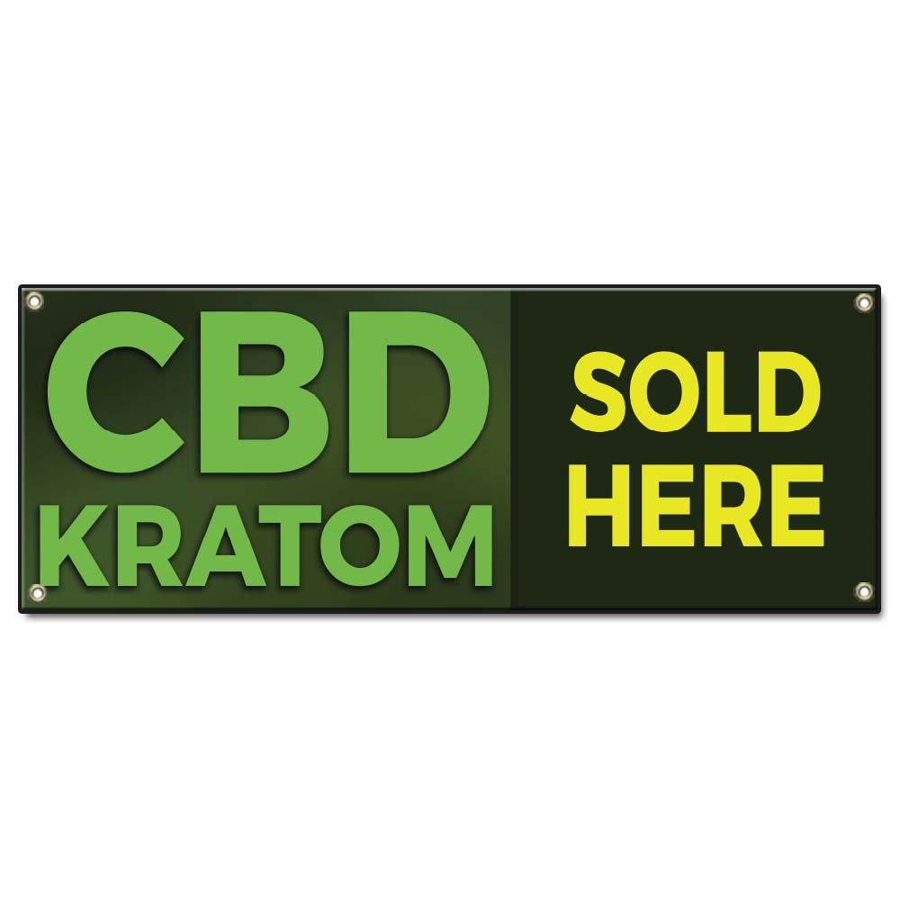 CBD Kratom Sold Here Banner