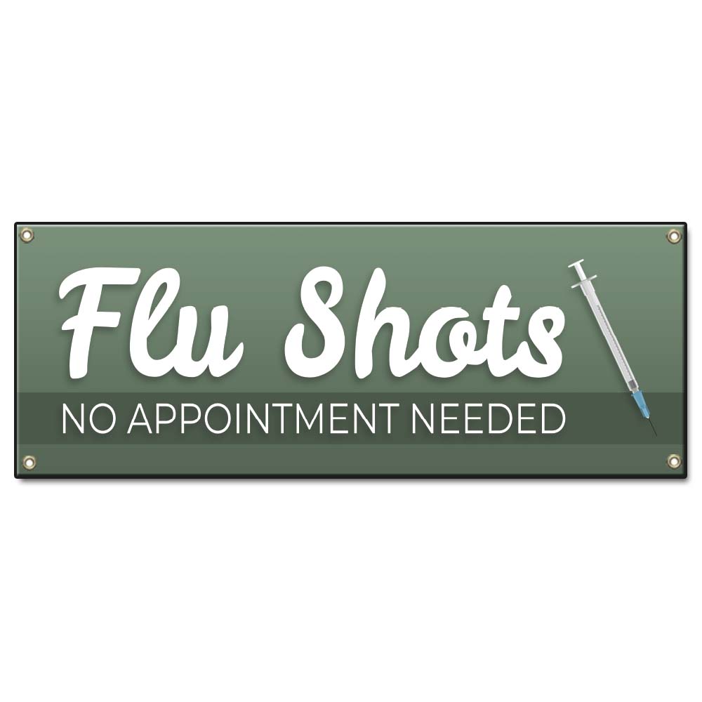 Flu Shots No Appointment Needed Banner