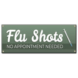 Flu Shots No Appointment Needed Banner