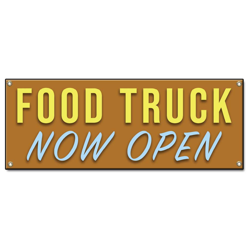 Food Truck Now Open Banner