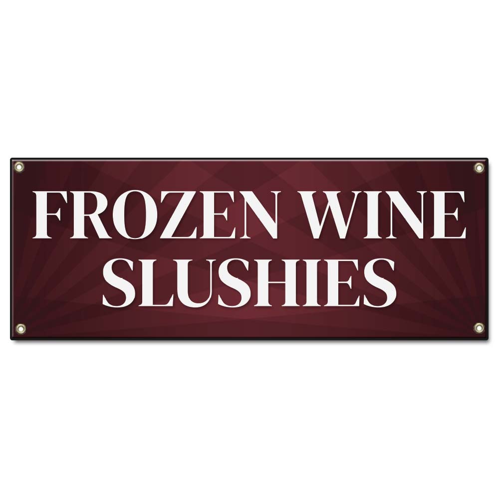 Frozen Wine Slushies Banner