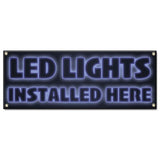 LED Lights Installed Here Banner