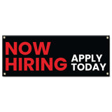 Now Hiring Apply Today Banner