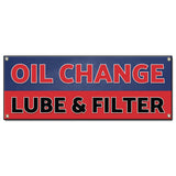 Oil Change Lube & Filter Banner
