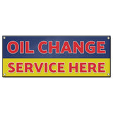Oil Change Service Here Banner
