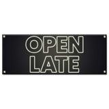 Open Late Banner