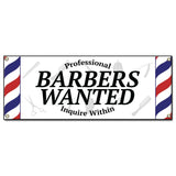 Professional Barbers Wanted Banner