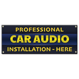 Professional Car Audio Installation Banner