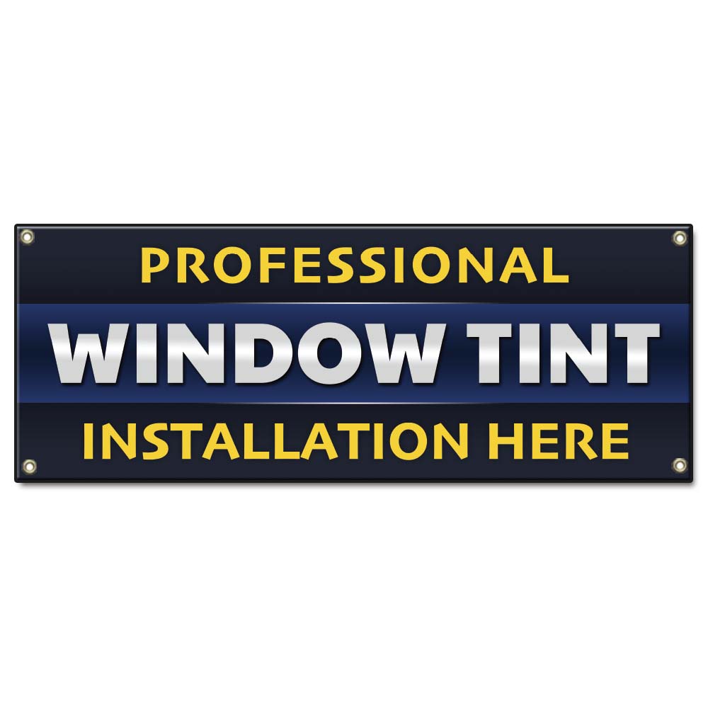 Professional Window Tint Installation Here Banner