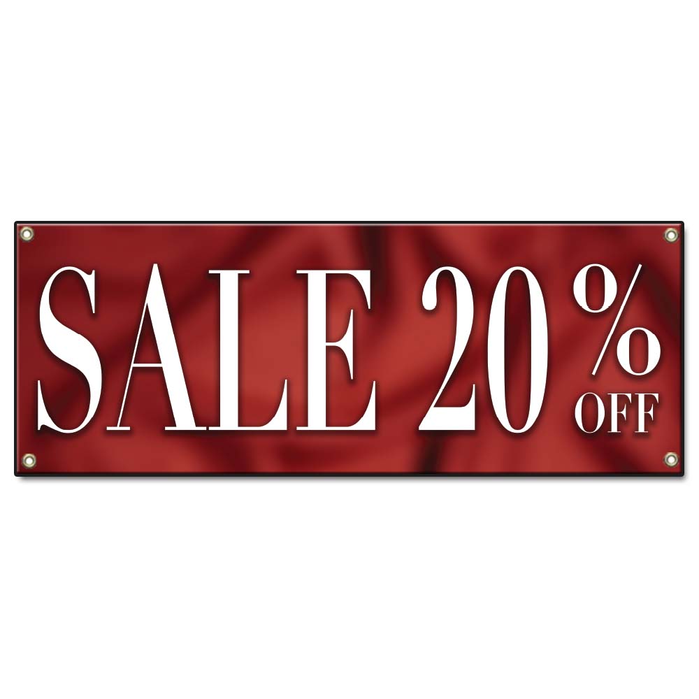 Sale 20% Off Banner