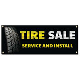 Tire Sale Service And Install Banner