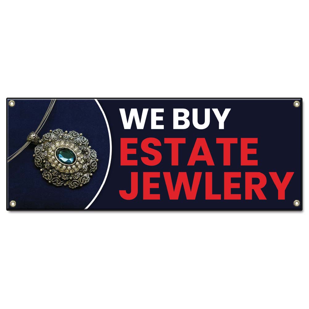 We Buy Estate Jewelry Banner