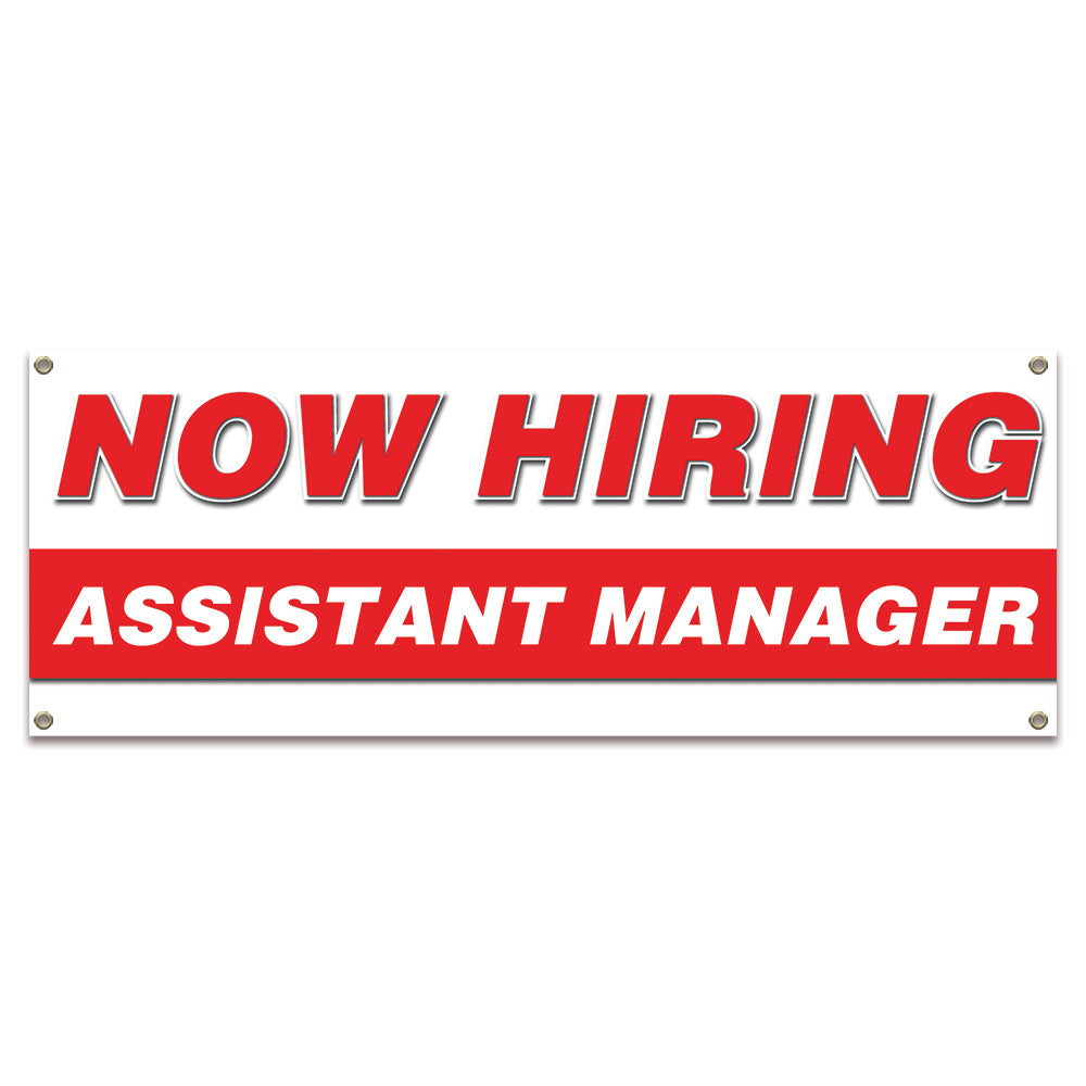 Now Hiring Assistant Manager Banner
