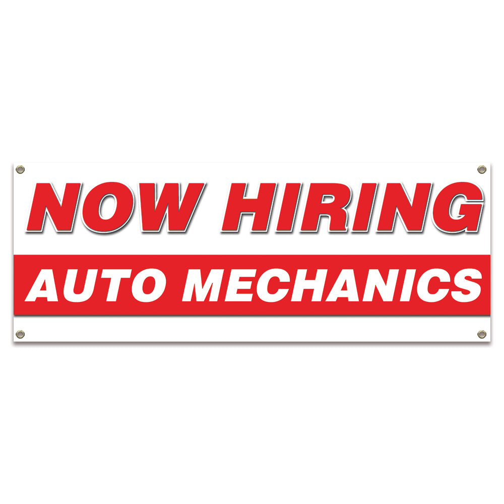Now Hiring Auto Mechanics Banner