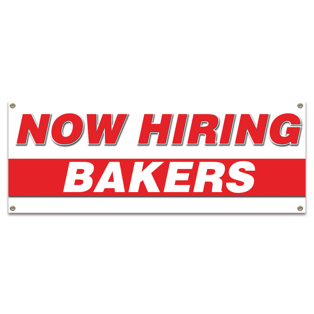 Now Hiring Bakers Banner