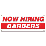 Now Hiring Barbers Banner