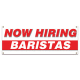 Now Hiring Baristas Banner