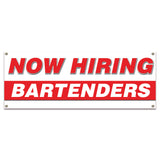 Now Hiring Bartenders Banner