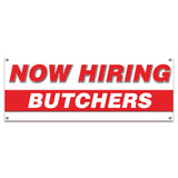 Now Hiring Butchers Banner